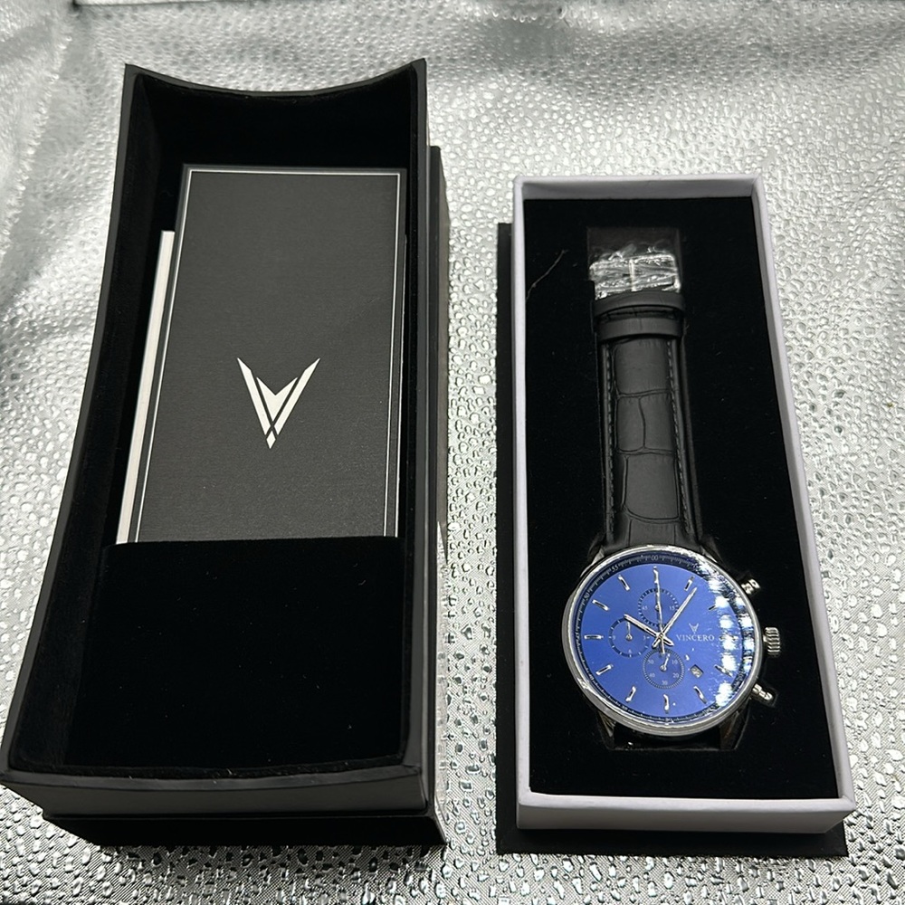 Vincero Luxury Mens Chrono S Blue & Black
